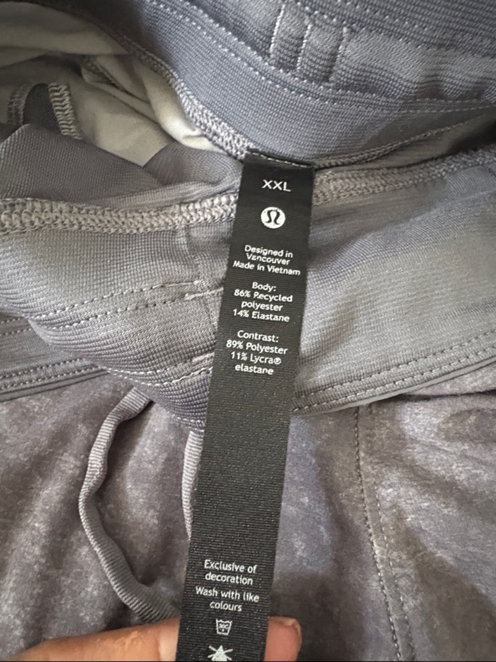 lululemon athletica mens Light Gray Jogger Shorts